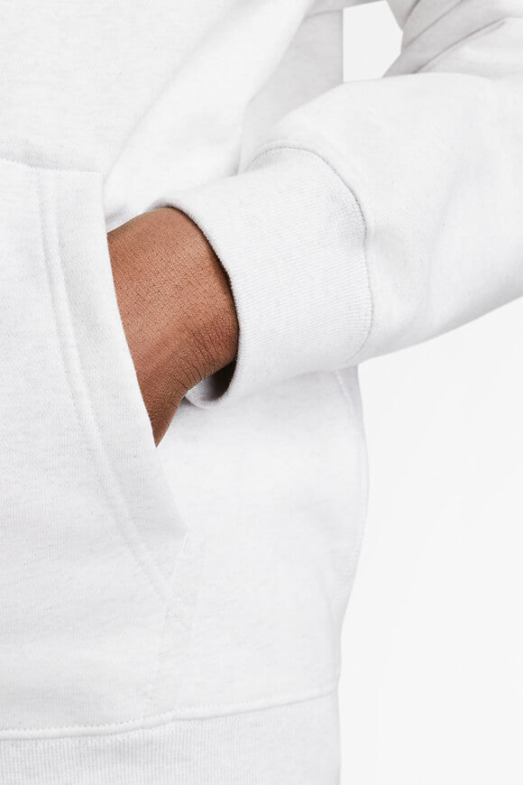 Solo Swoosh zip-up hoodie sweatshirt - Birch Heather