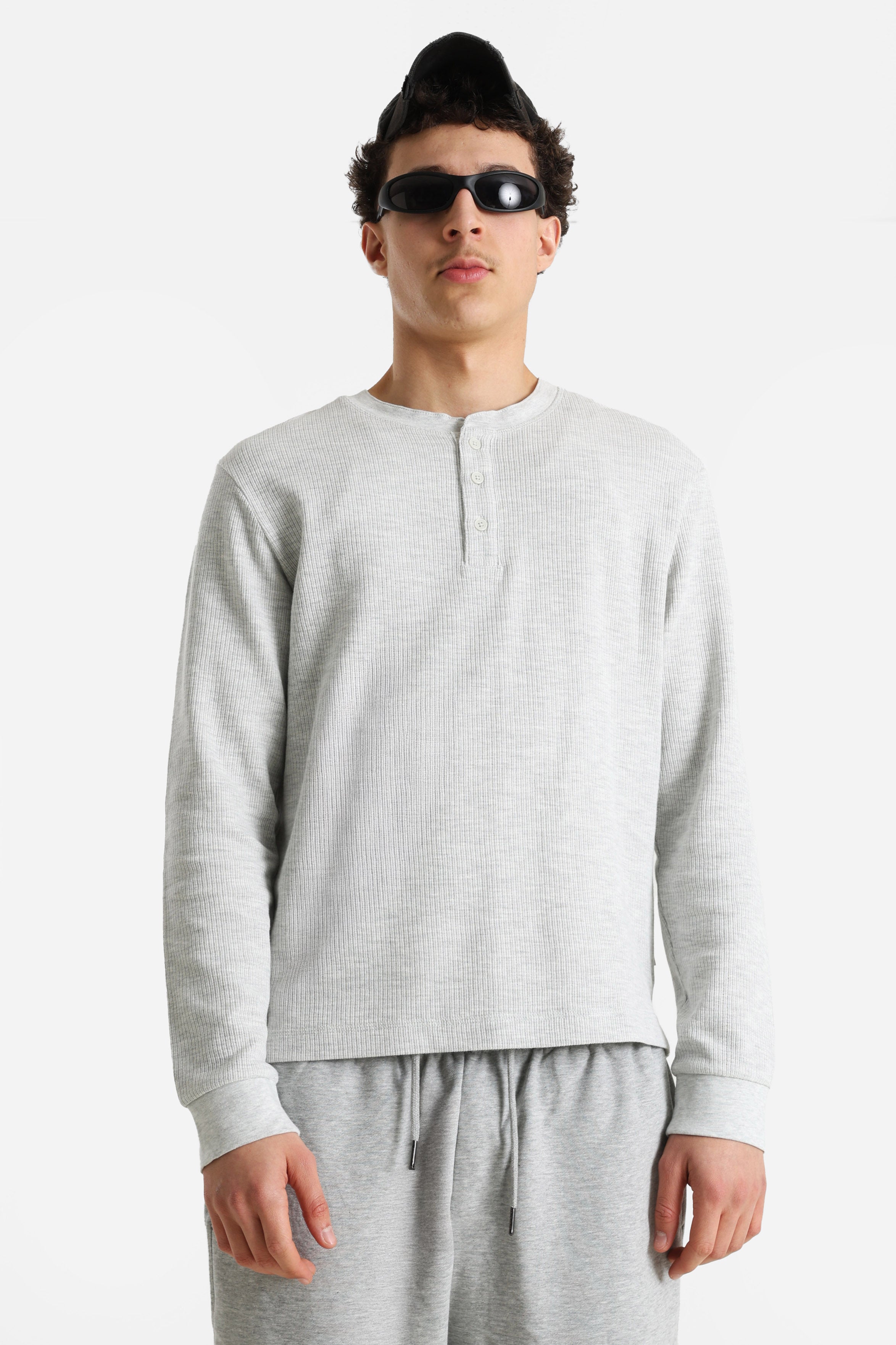 JORNIAGARA Langarmshirt - Light Grey Heather