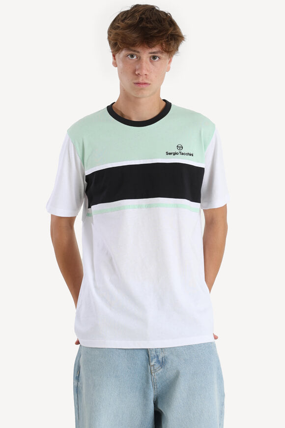 Arpa t-shirt - White + Birds Egg Green