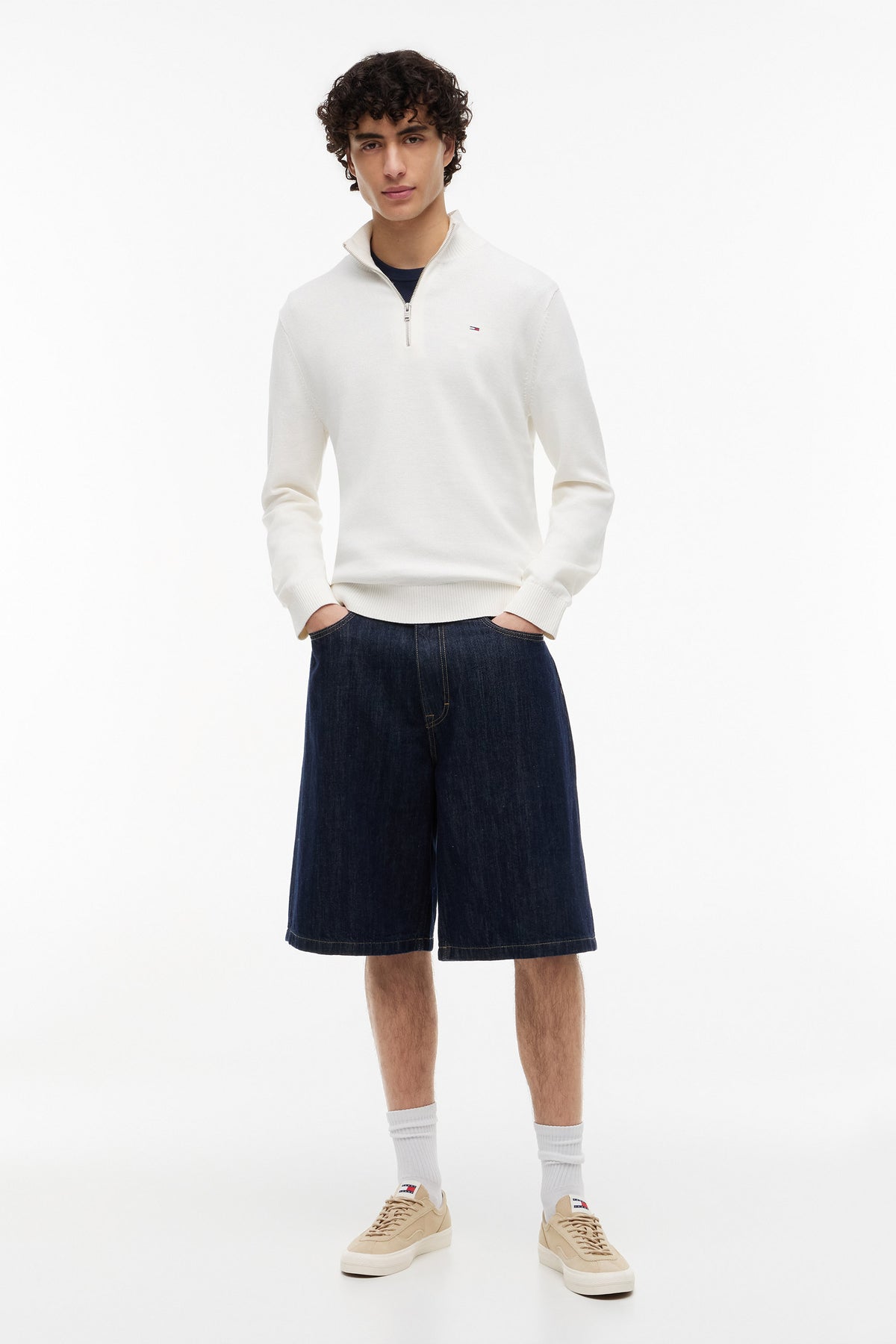 Maglione in maglia fine - Off White