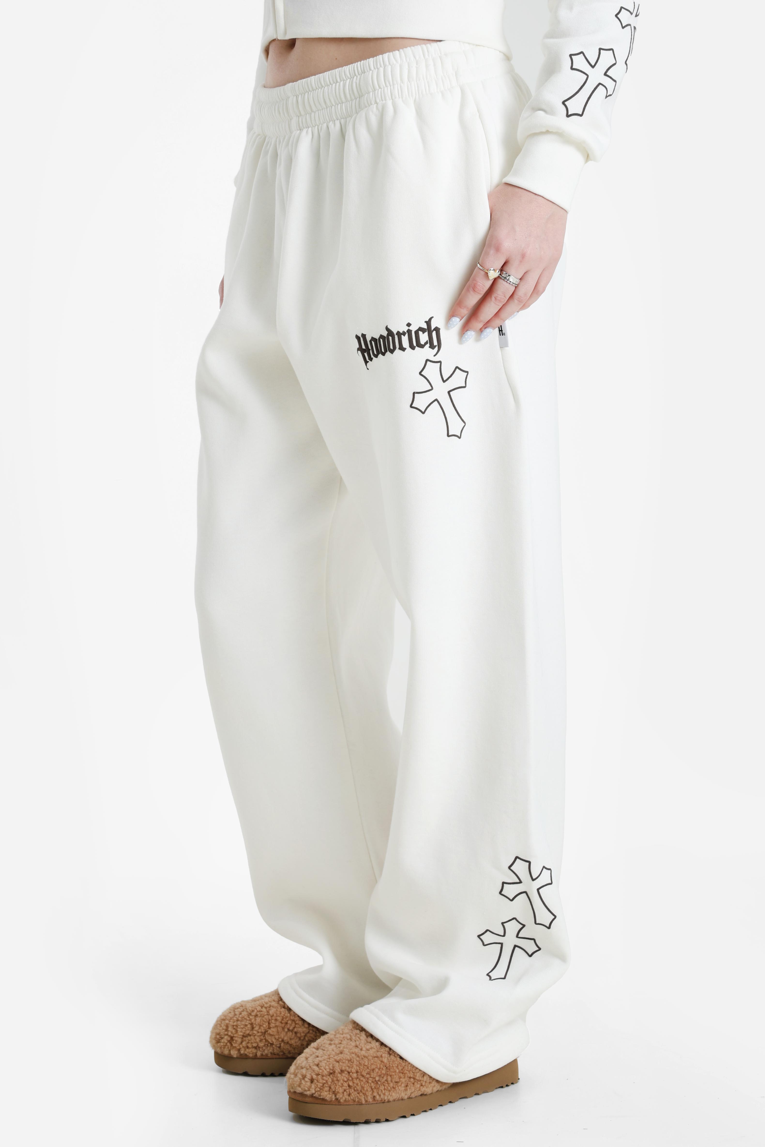 Cinder pantalon en sweat - Blanc de blanc