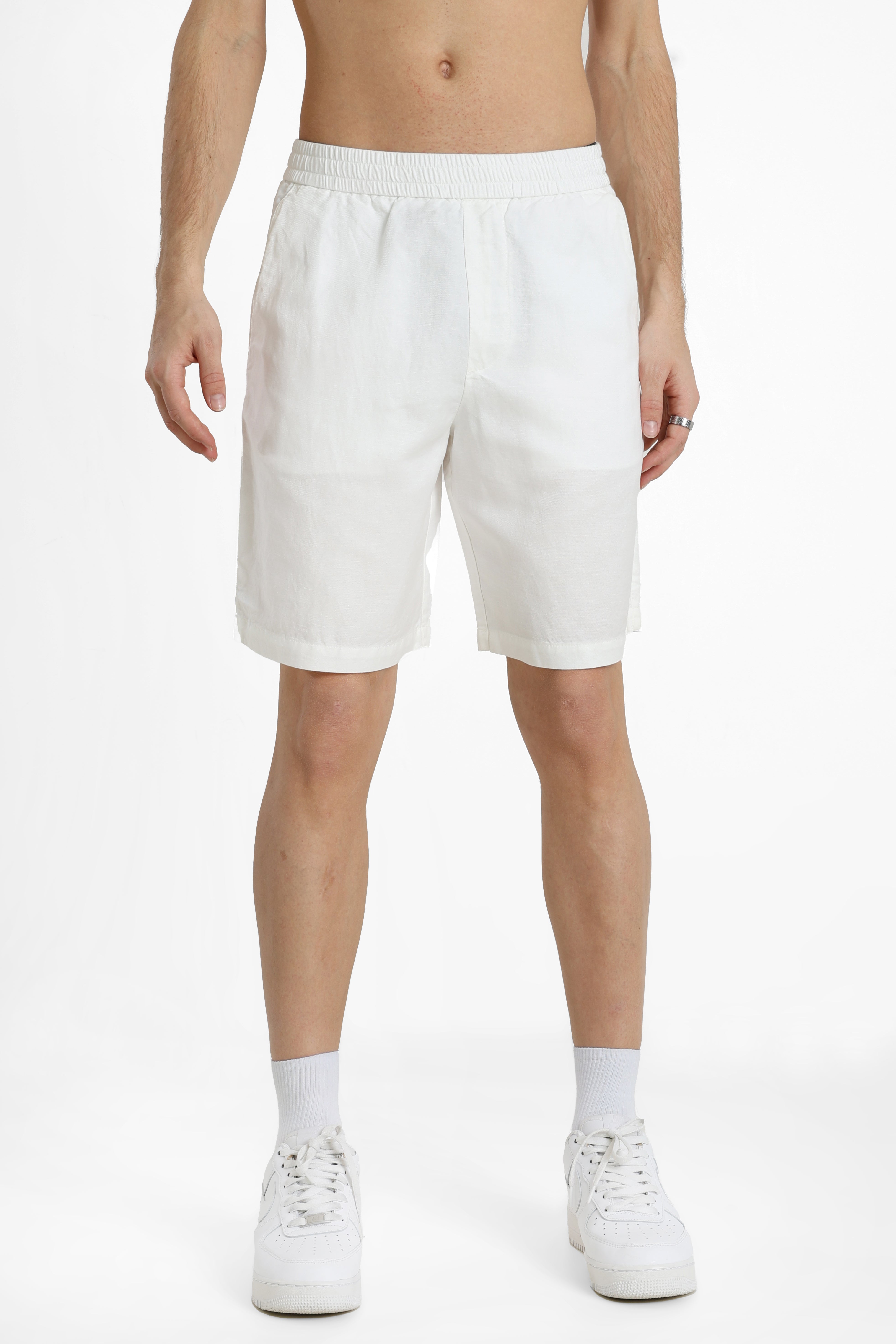 Linen shorts - Off White