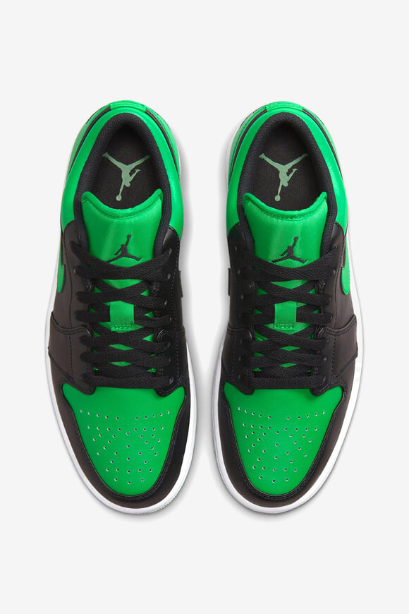 Air Jordan 1 Sneaker - Black + Lucky Green + White