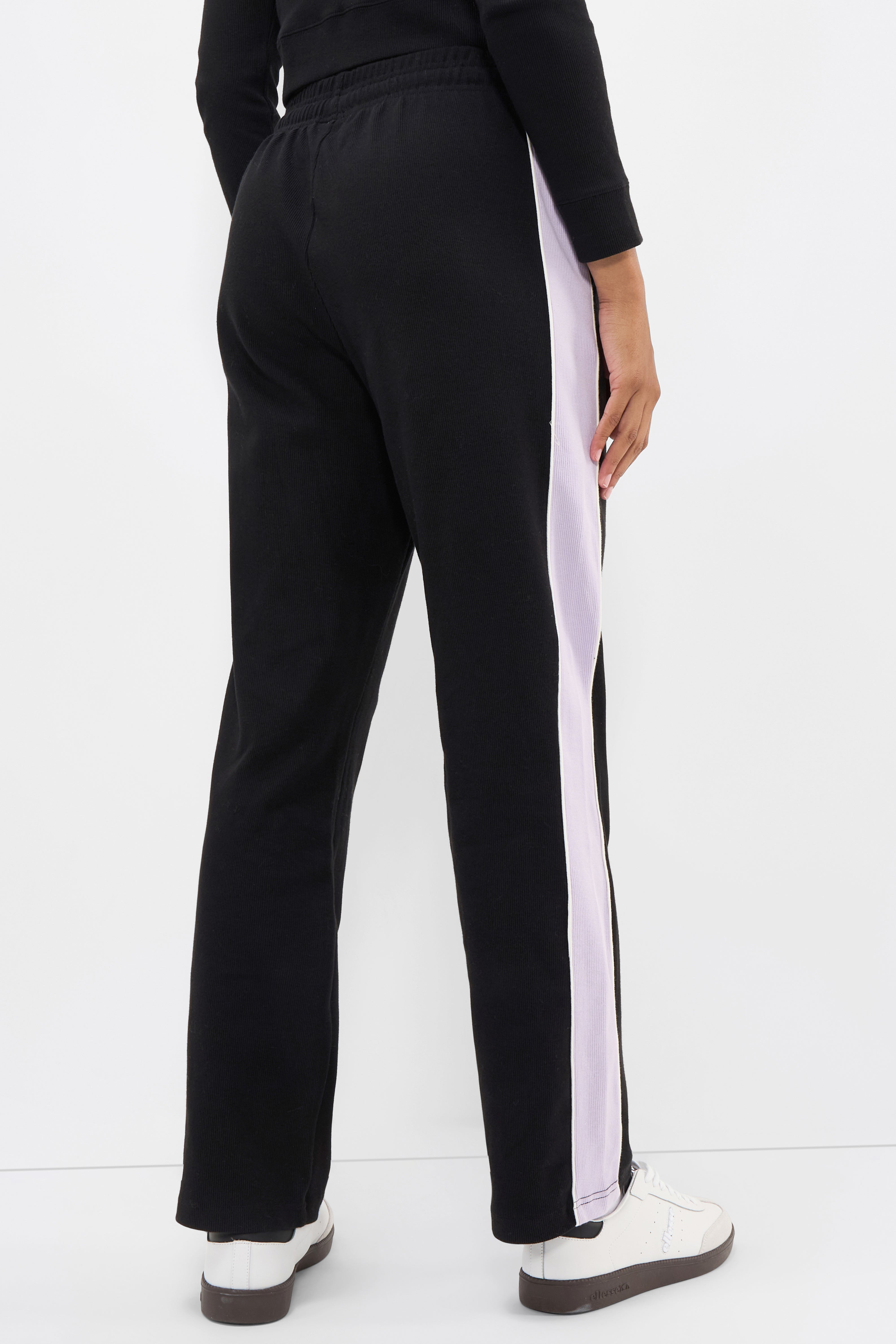 Pantaloni Schmitten in felpa - Black + Lilac