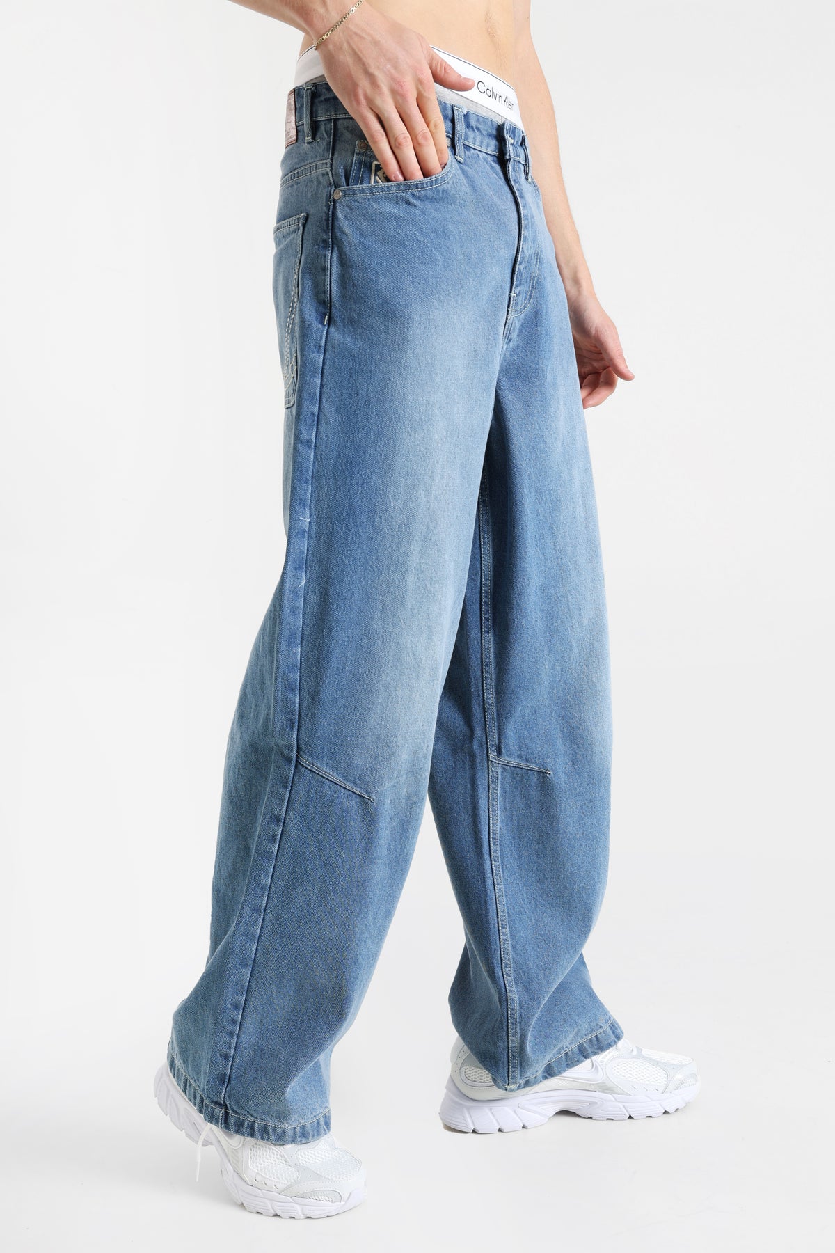 Baggy Fit Jeans - Vintage Blue