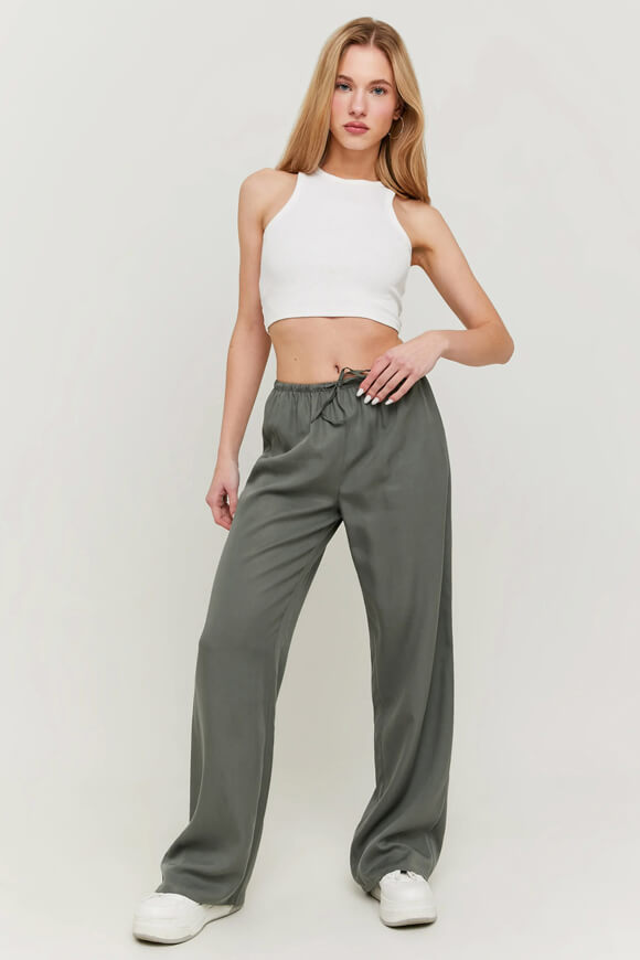 Wide Leg Hose - Khaki