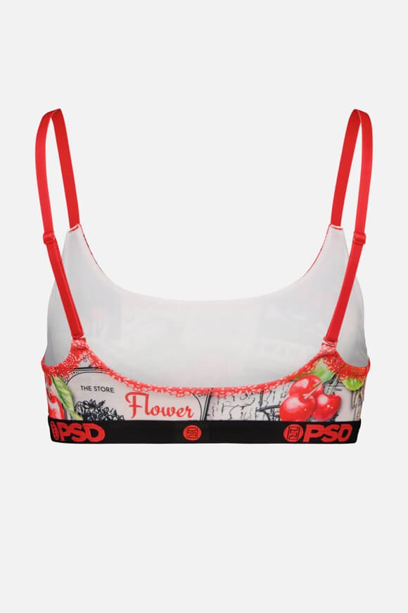 Bralette - Red + White + Black