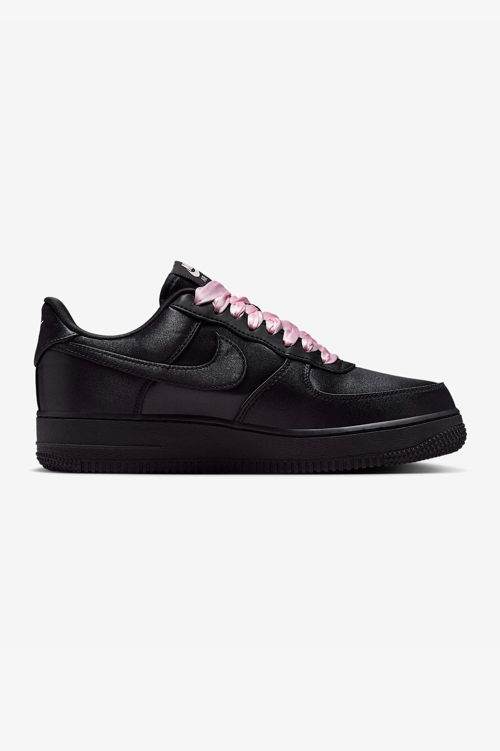 Air Force 1 '07 LV8 Satin Sneaker - Black + Pink Ice