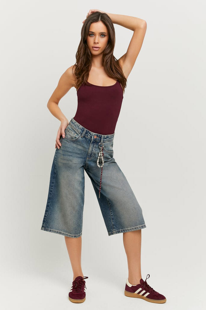 Jeans Bermudashorts - Dark Blue Denim