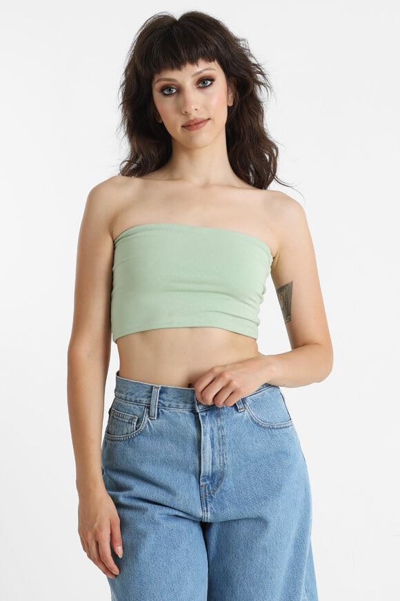 Bandeau Crop Top - Hellgrün