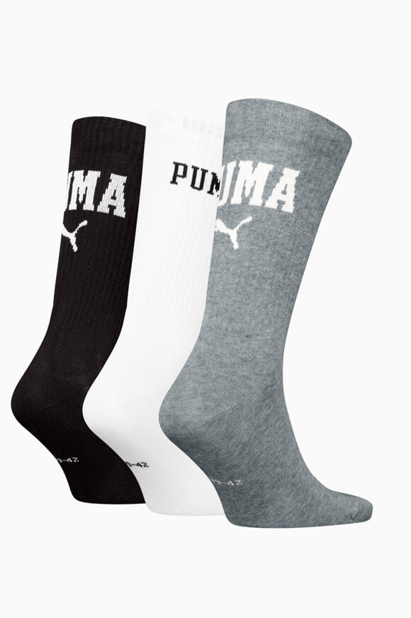 Three-pack of socks - Grey + White + Black