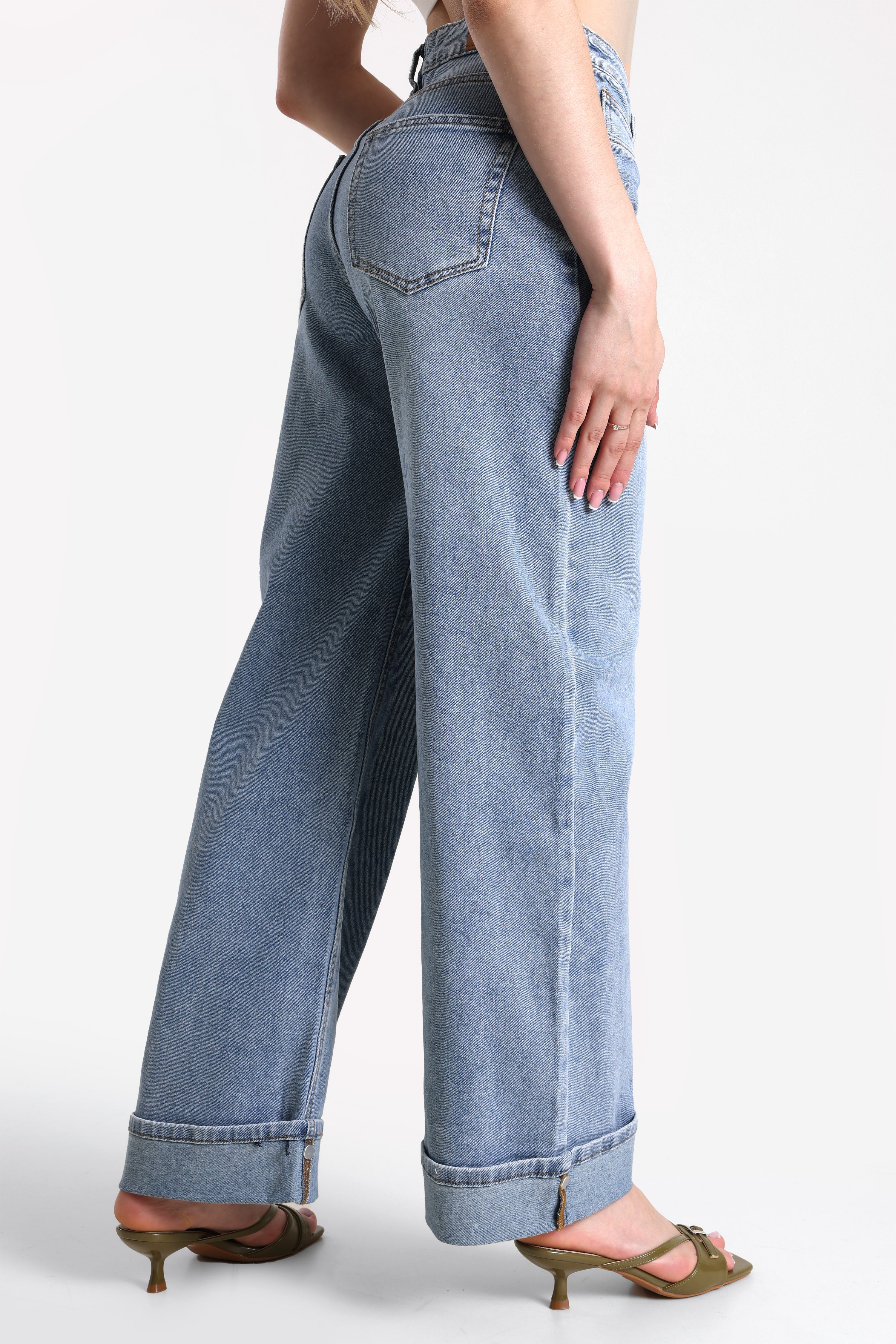 Straight fit jeans - Blue Washed