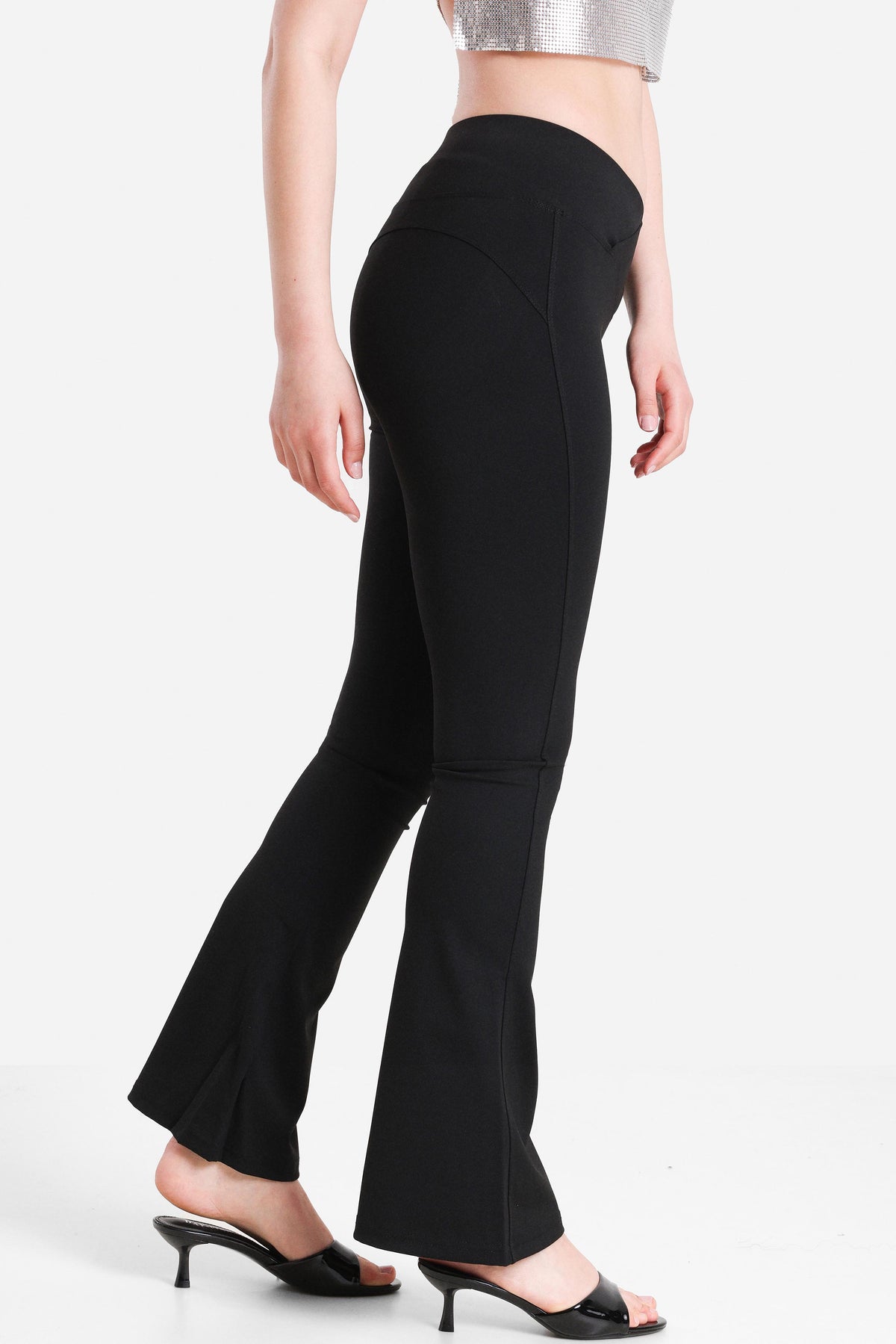 Flared leggings - Black