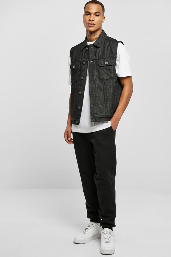 Denim gilet - Black washed