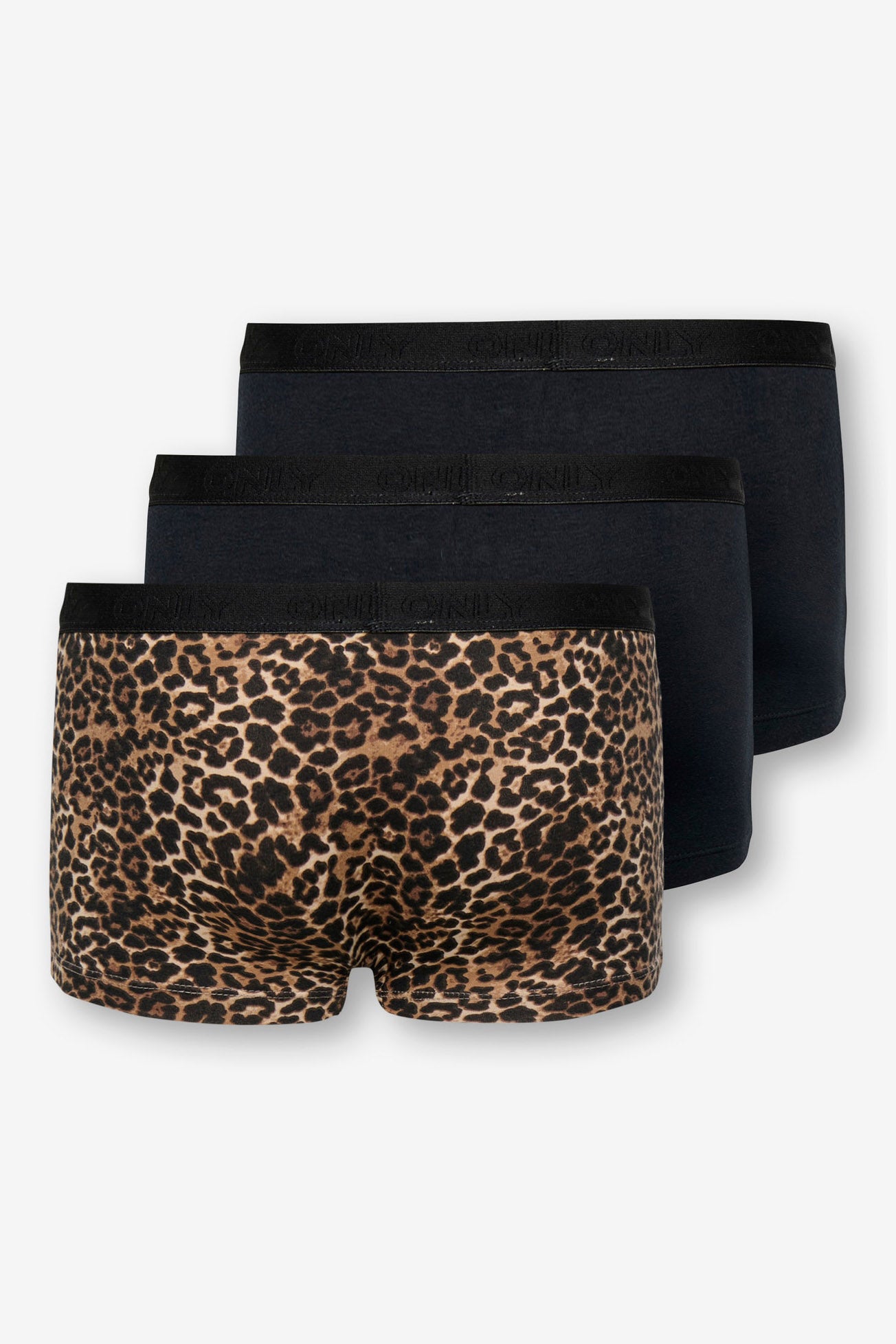 KOGLOLA Dreierpack Pantys - Black + Leo