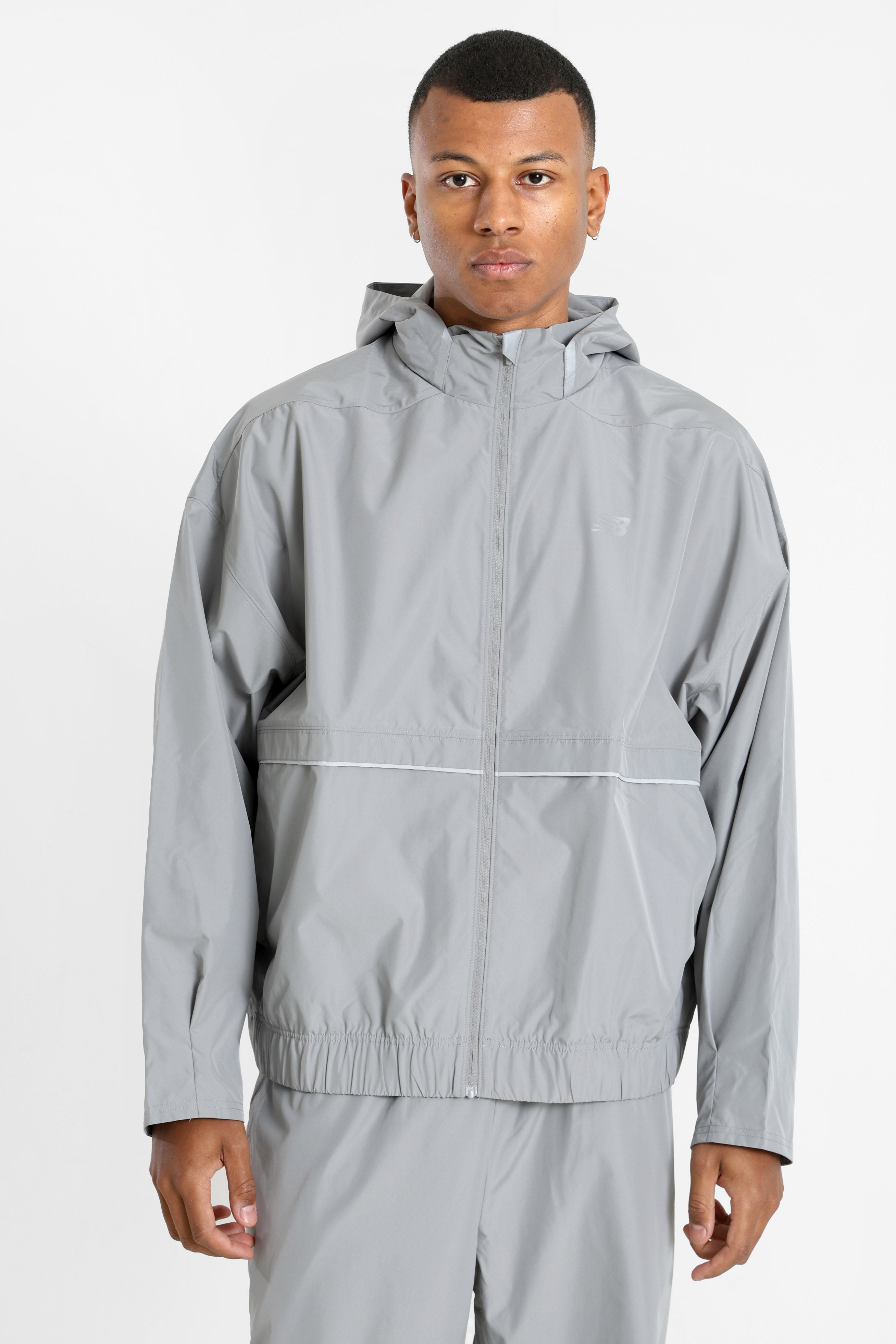 Elusive oversized track jacket - Slate Grey