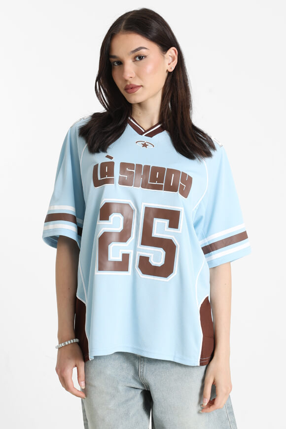 Mesh oversize T-shirt - light blue