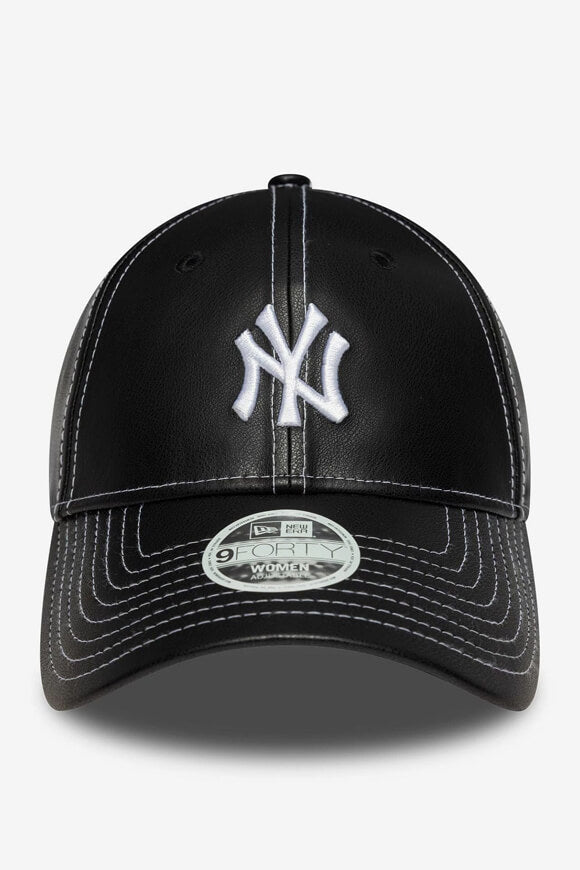 9Forty Kunstleder Cap / Strapback - Black