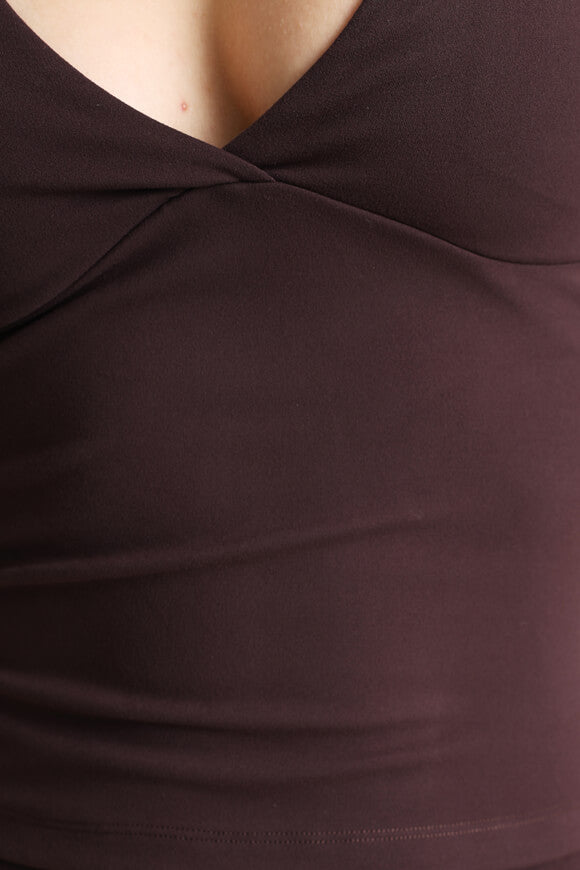 Crop Top - Dunkelbraun