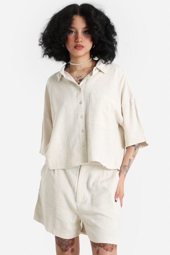 Camicia in lino - Beige chiaro