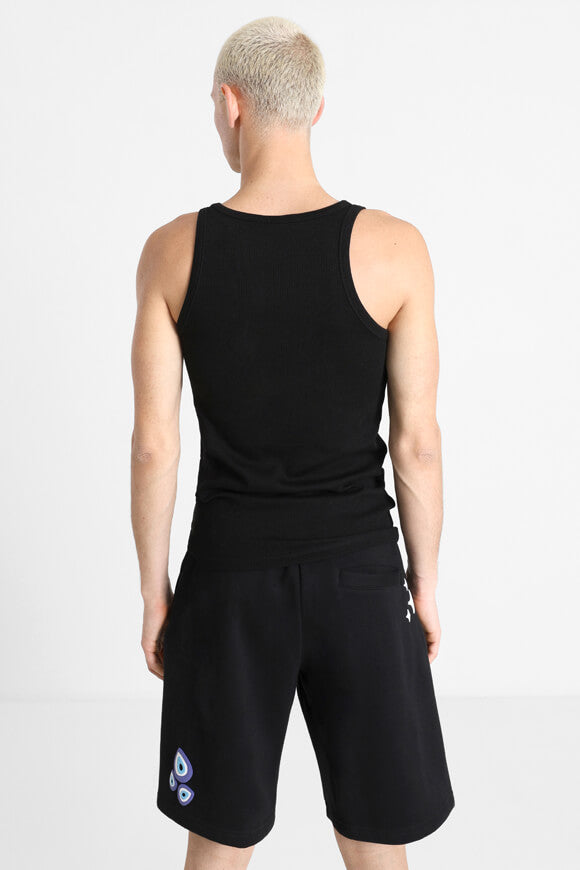Tanktop mit Waffelstruktur - Black