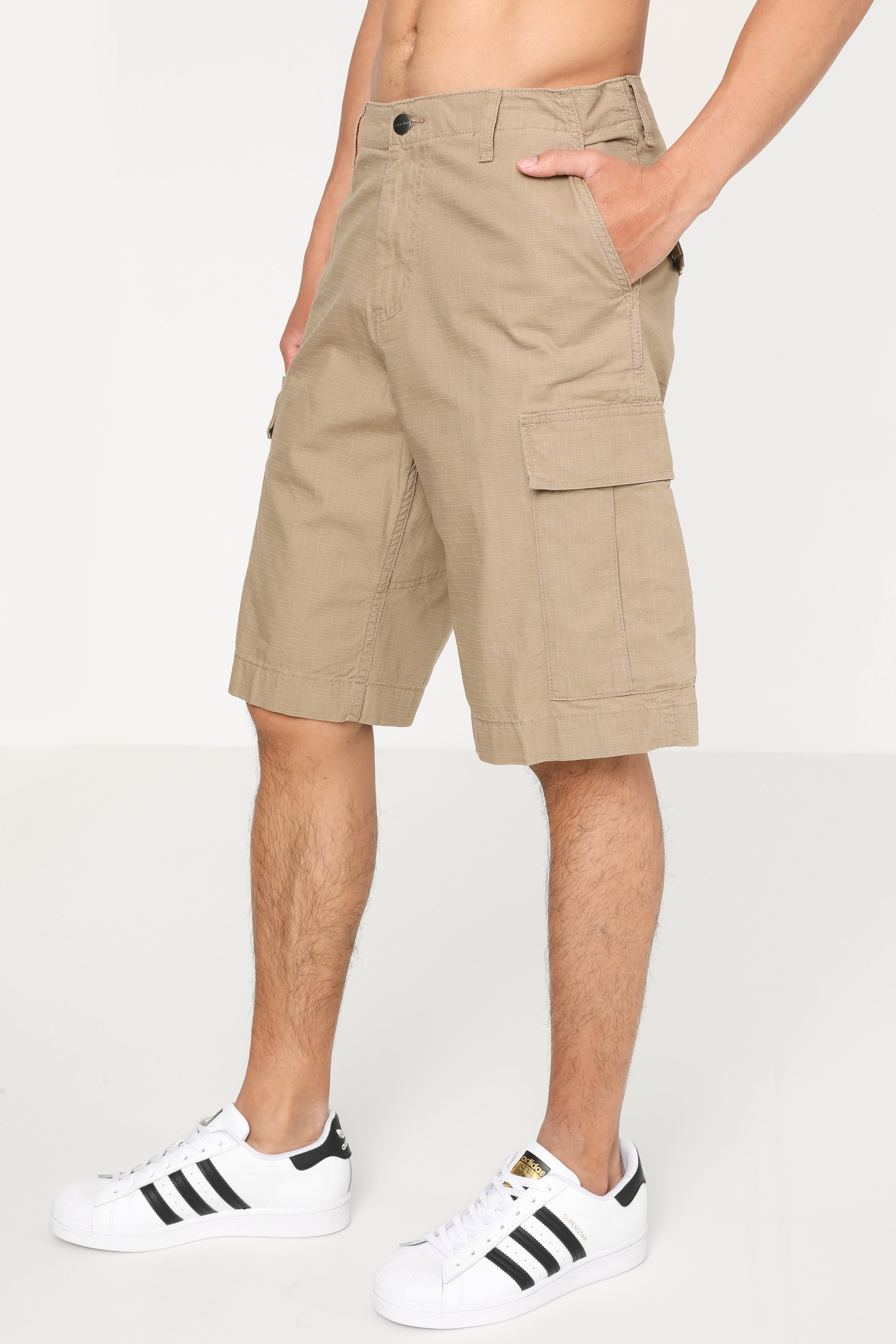 Cargoshorts - Leather Rinsed