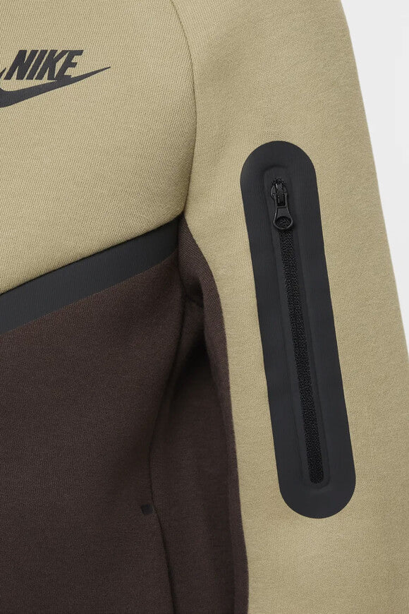Sportswear Tech Fleece Kapuzensweatjacke - Neutral Olive + Baroque Brown