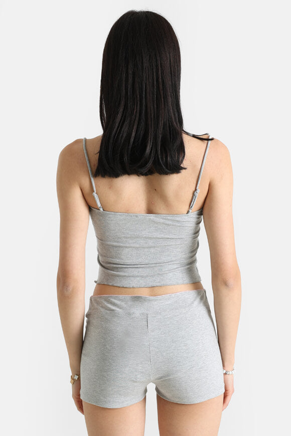 Crop Trägertop - Grau