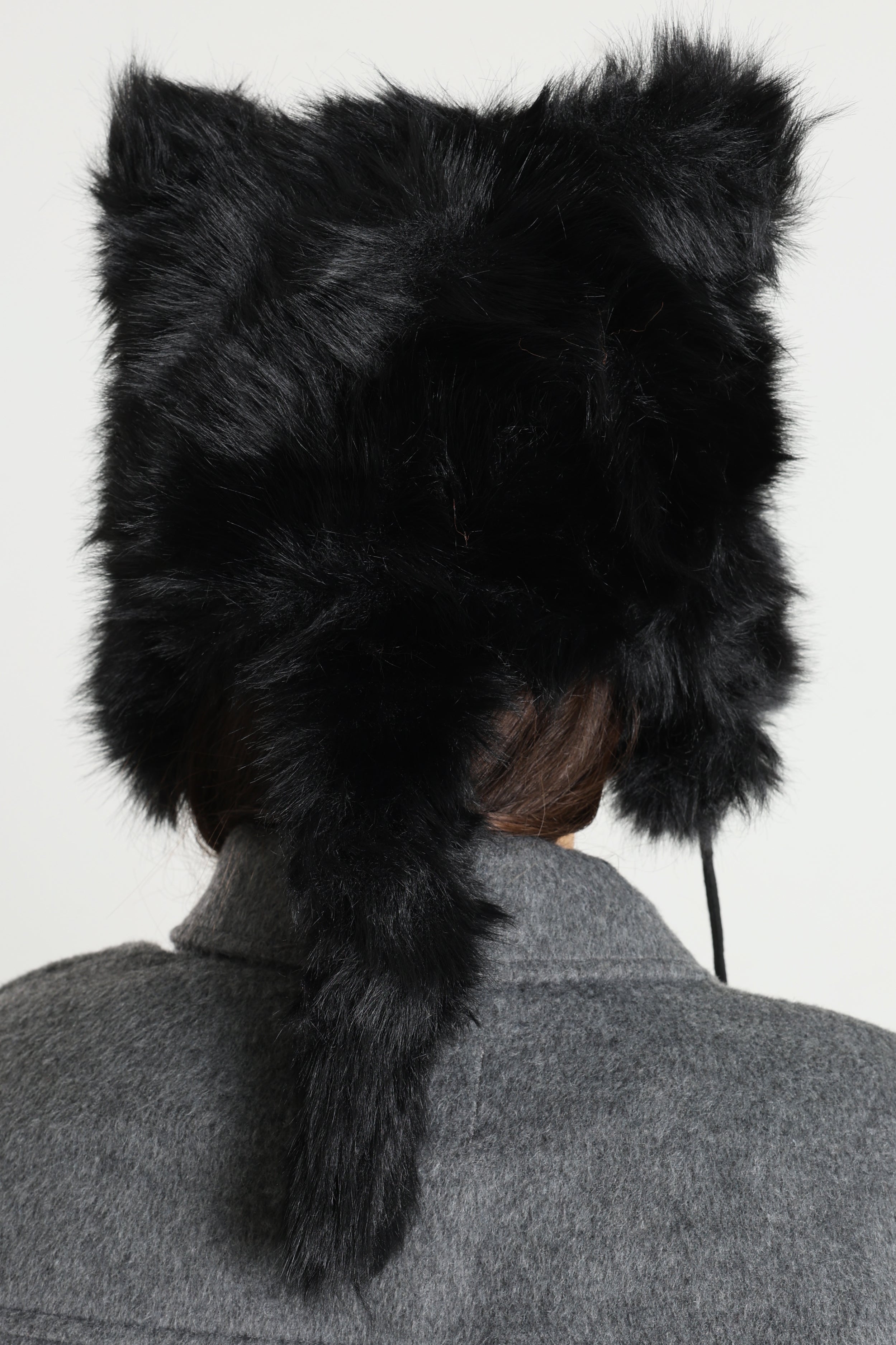 Chapka en fourrure synthétique - Black