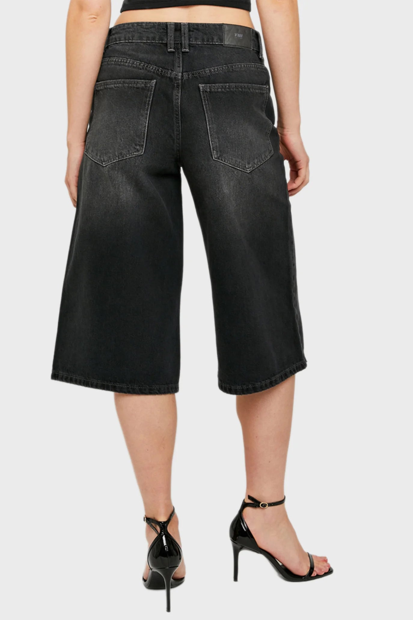Jeans Bermudashorts - Black Denim