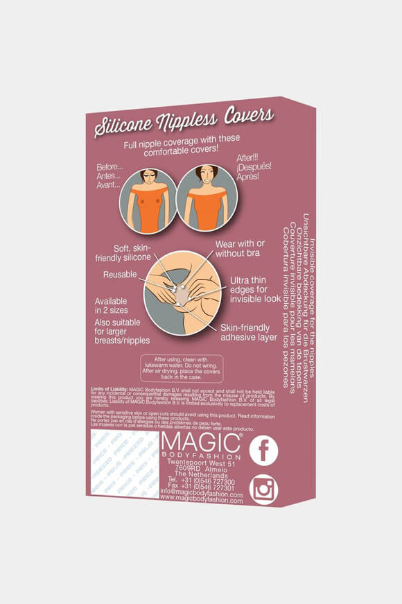 Nipple-Patches aus Silikon - Nude