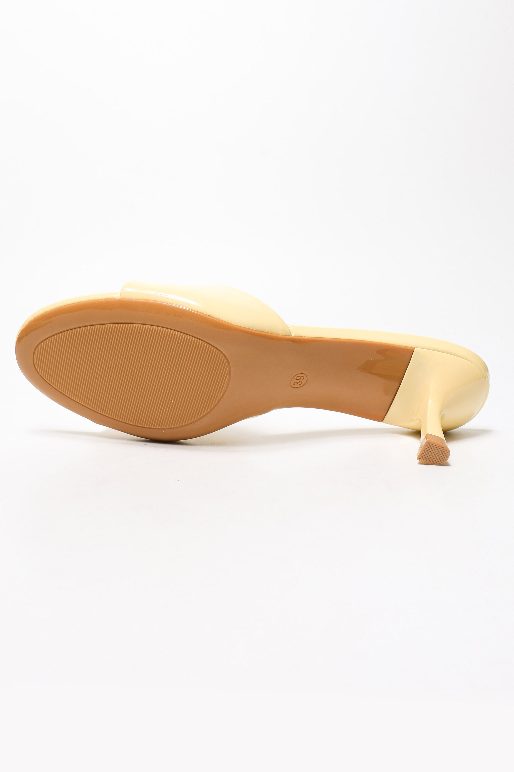 Patent leather mules - Yellow