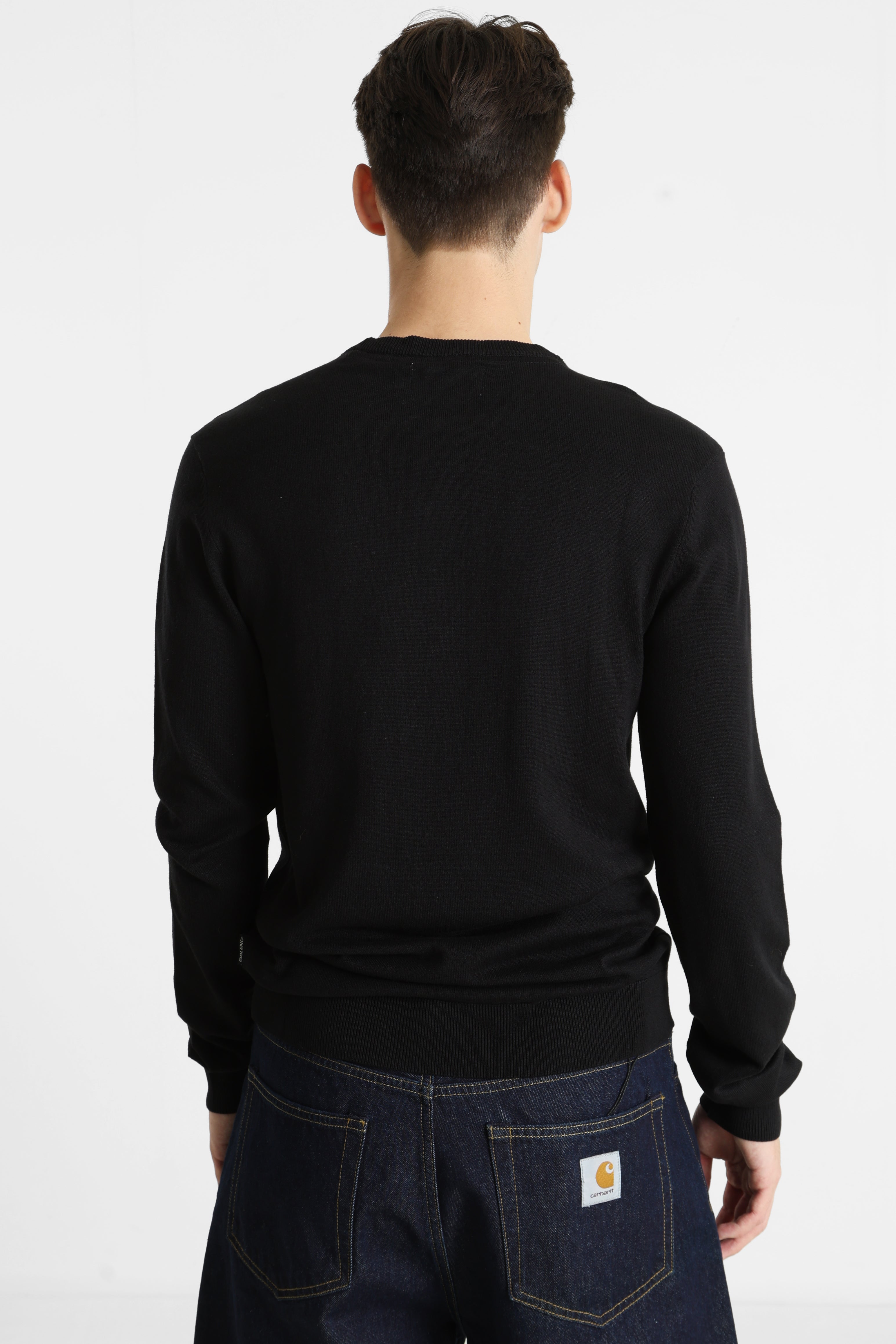 BHDAN pull en tricot fin - Black