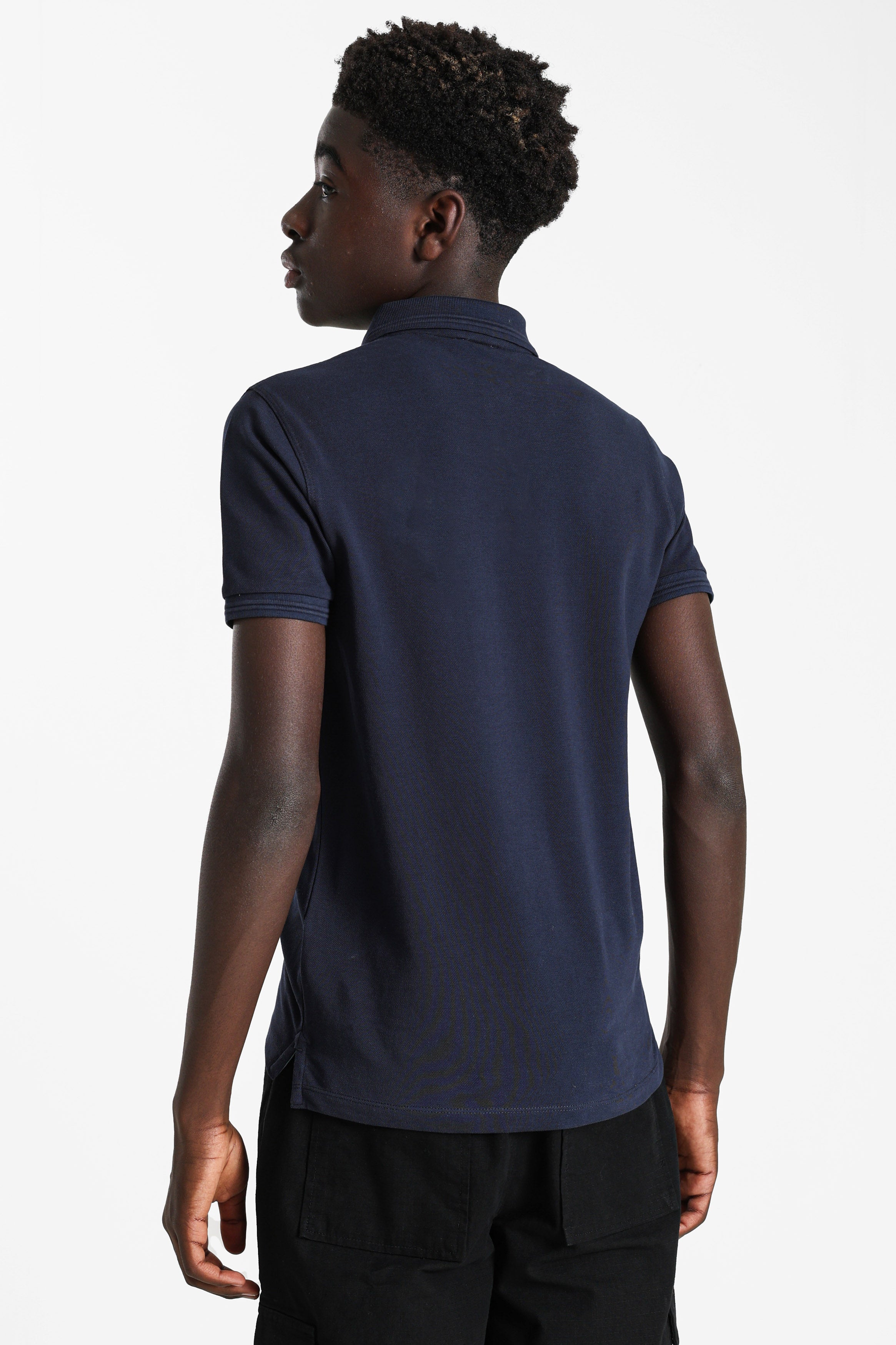 Farid Poloshirt - Navy + Light Blue