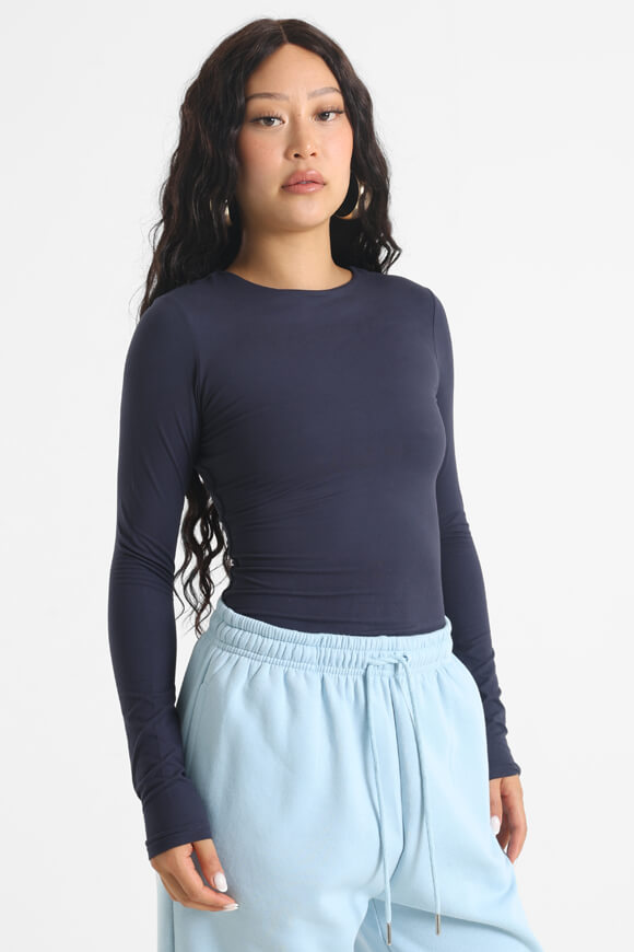 T-shirt à manches longues - Bleu marine