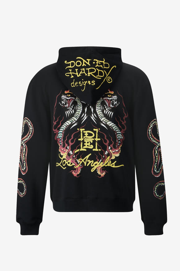 Kapuzensweatjacke - Black