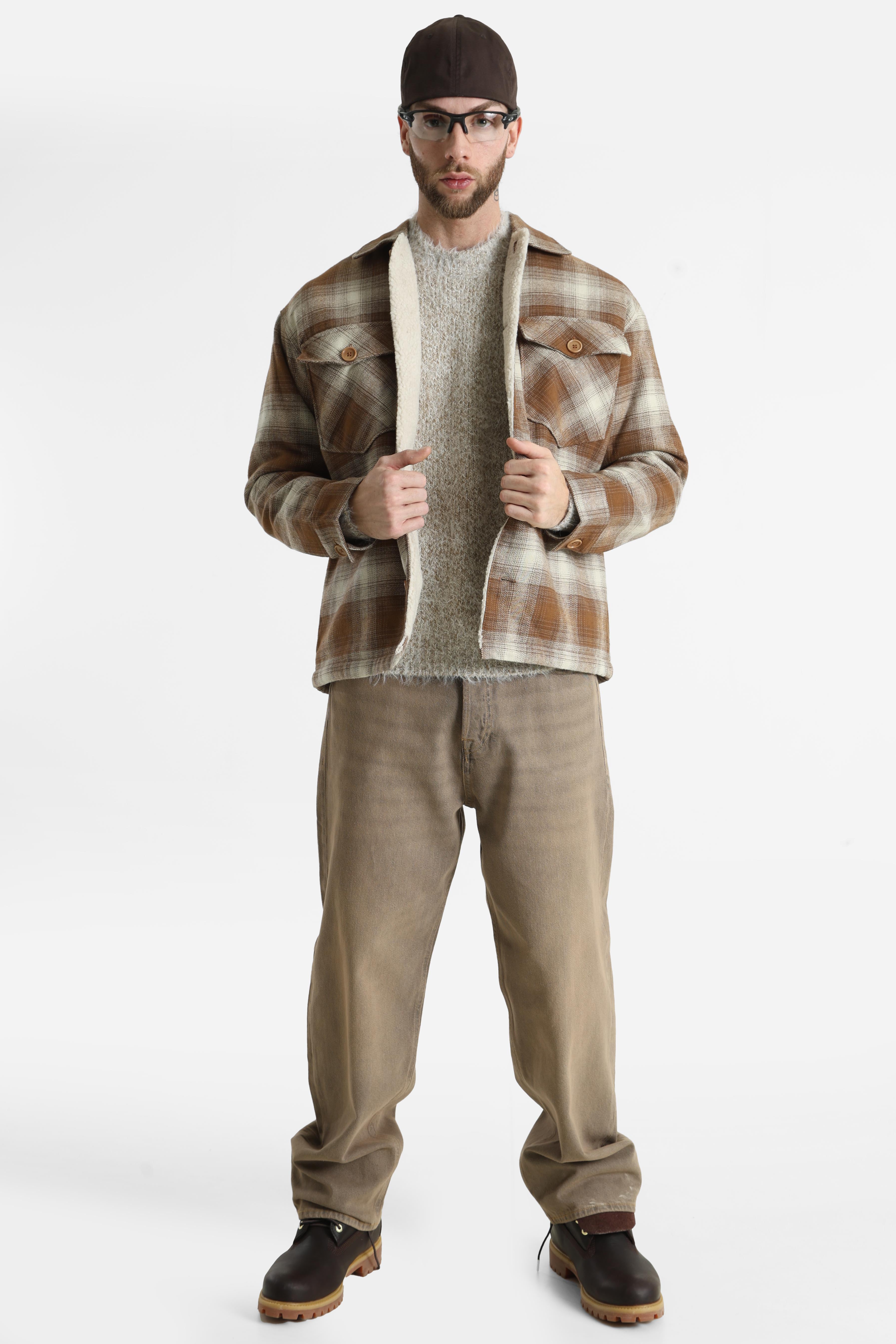JPRBLURAYLE Gefüttertes Overshirt - Simply Taupe