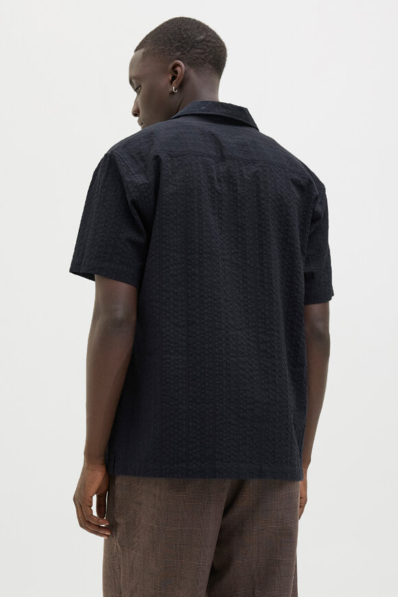 JPRCCEASTON Oversize Hemd aus Seersucker - Black Beauty