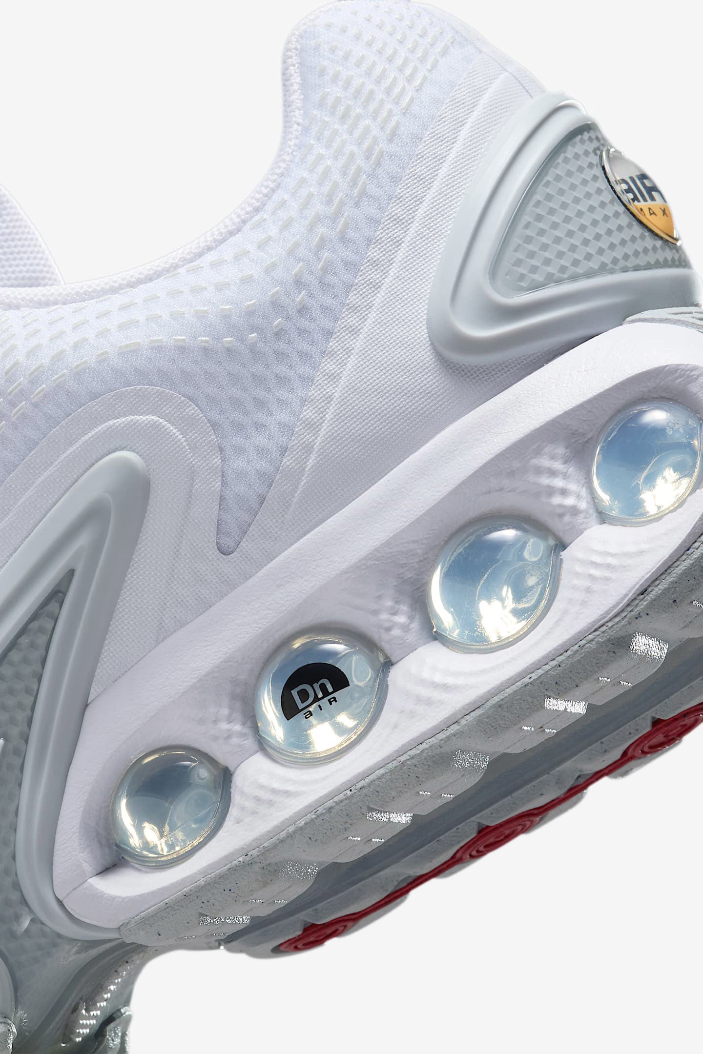 Air Max DN Sneaker - White + Metallic Silver