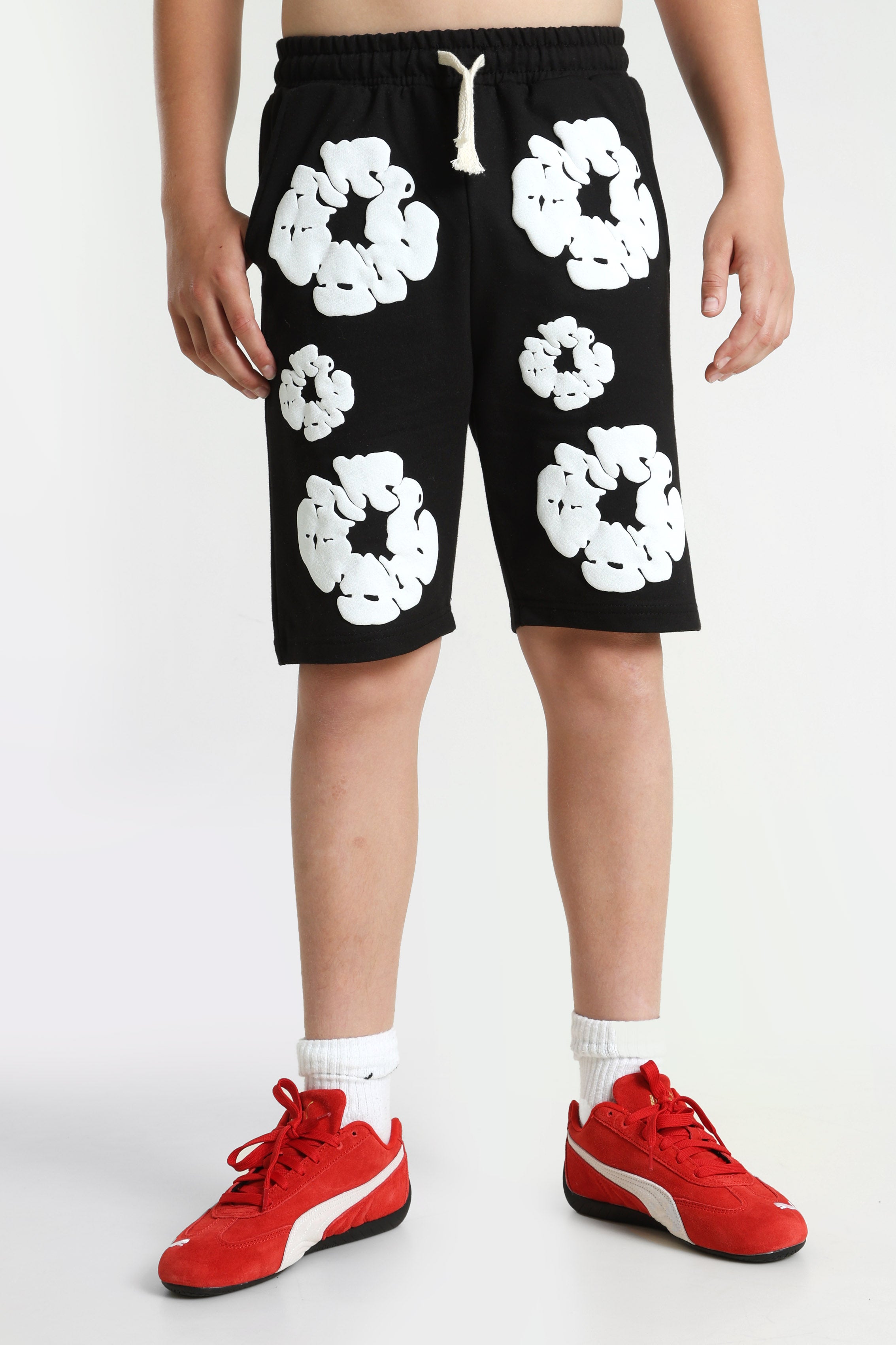 Short en sweat - Black + White