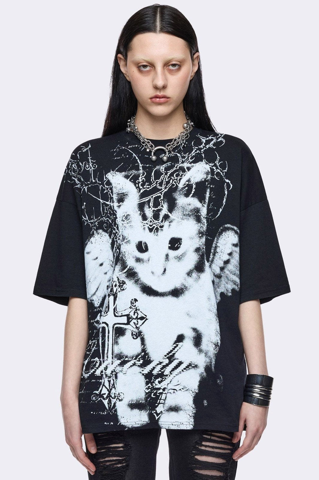 Sweet Soul Oversize T-Shirt - Black