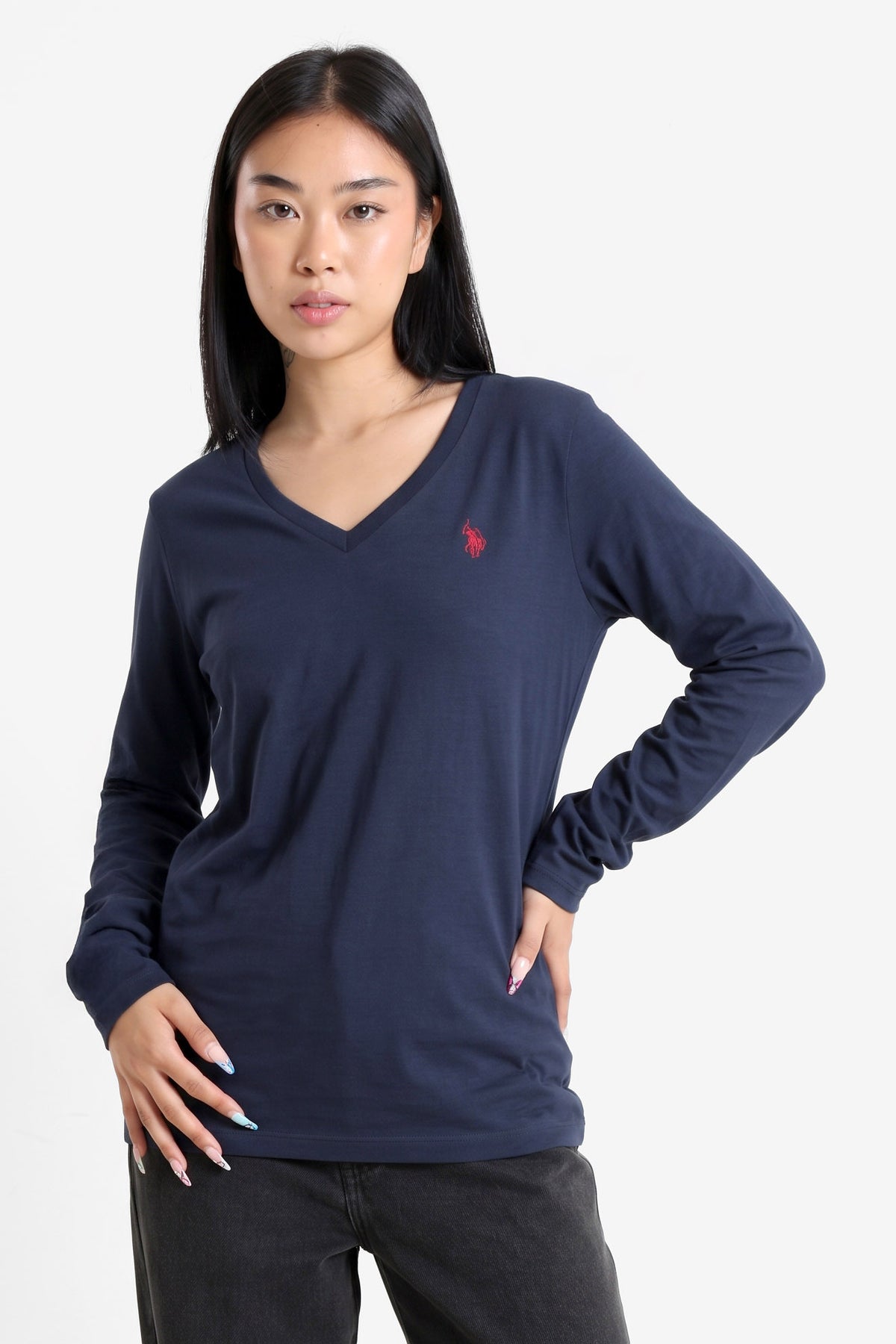 Babs Langarmshirt - Navy