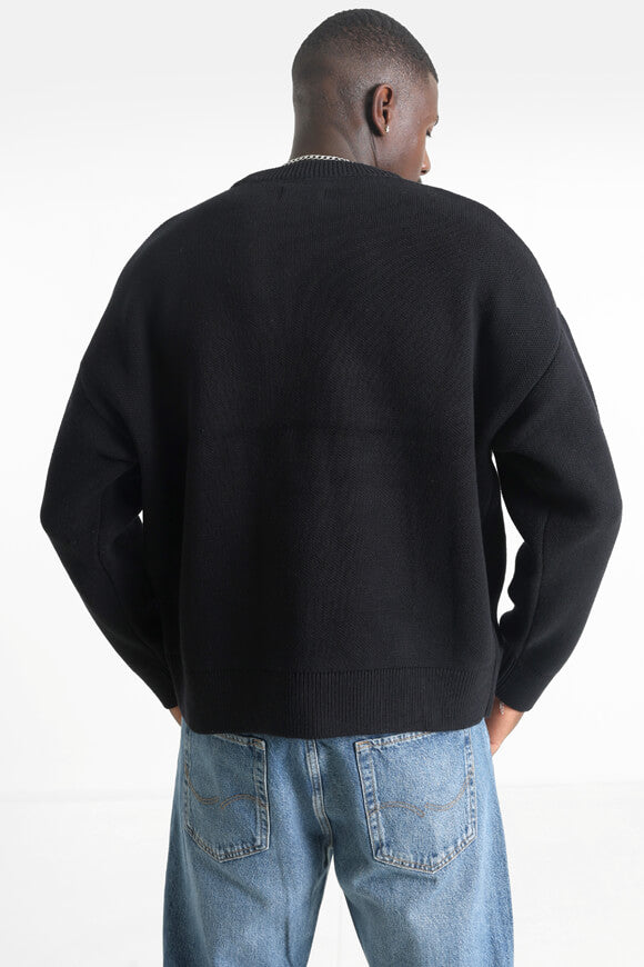 Kobe pull ample en tricot - Black