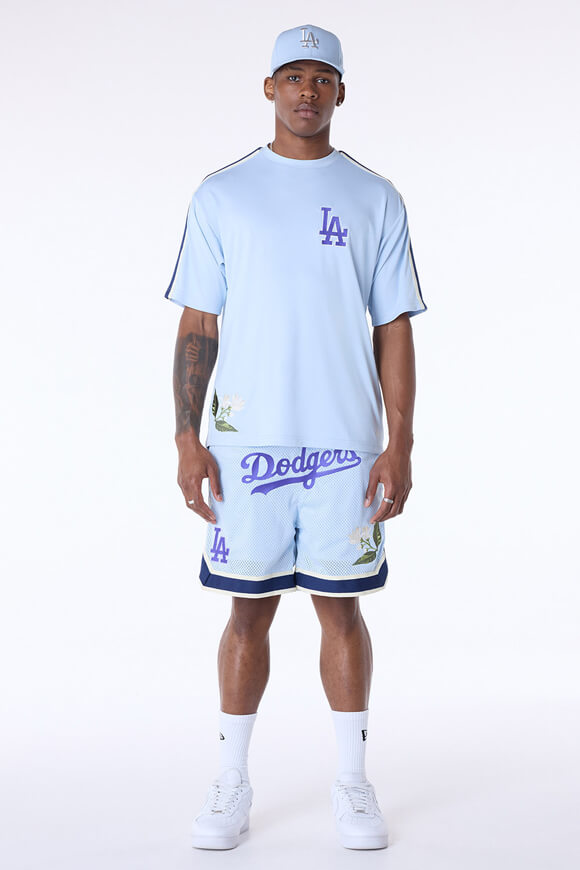 Maglietta oversize floreale MLB - Azzurro