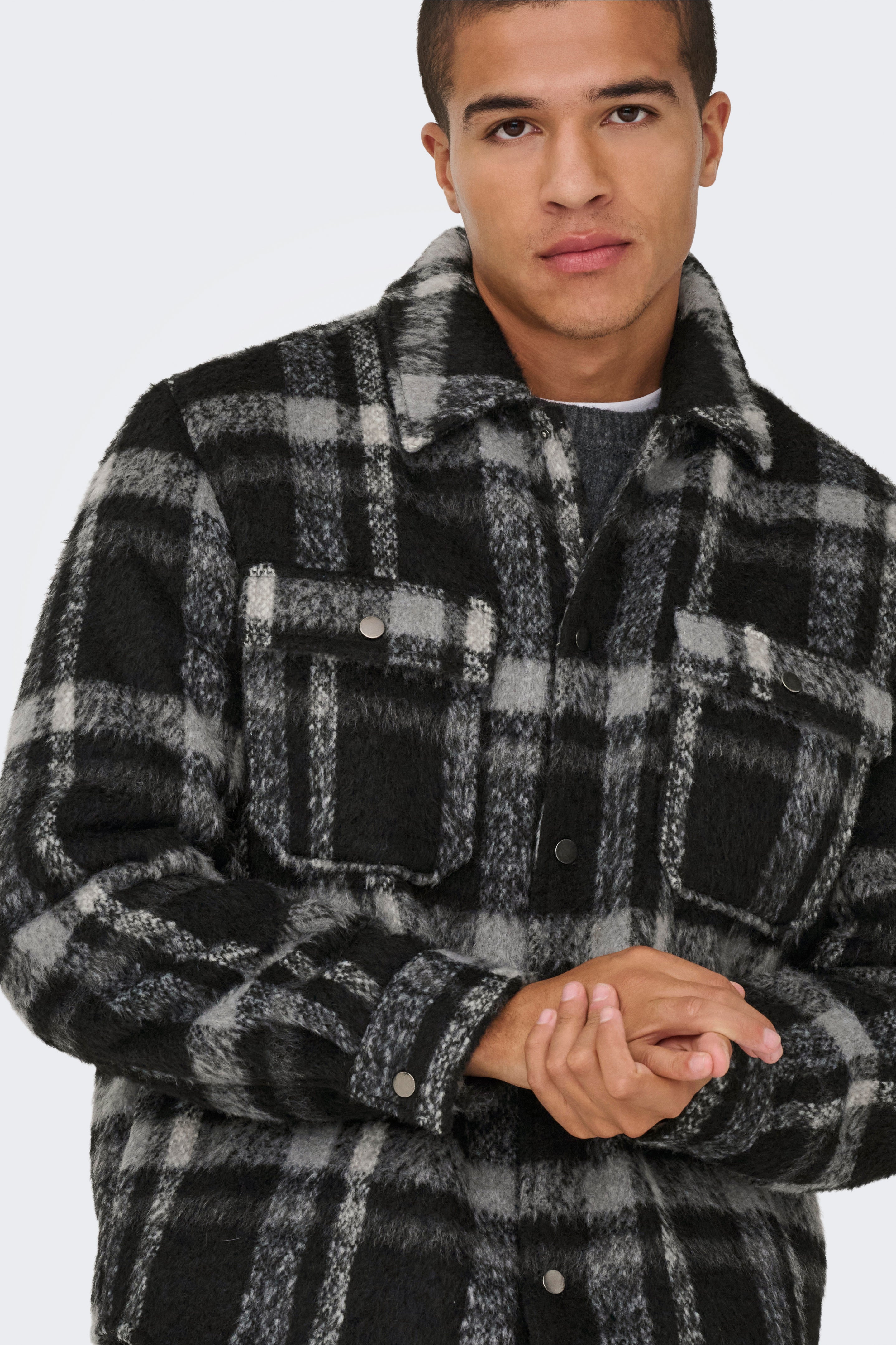 ONSGIO surchemise - Phantom + Black