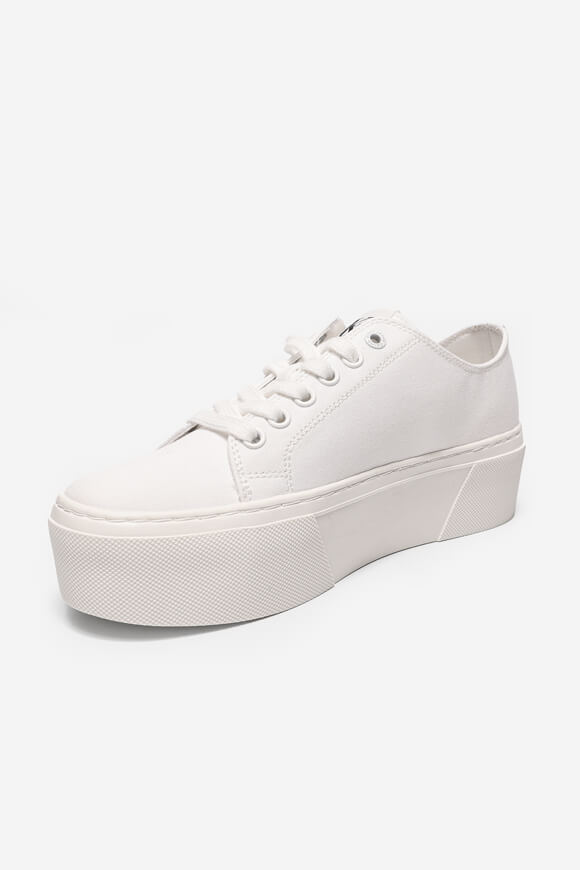 Sneaker con plateau in tessuto Cupsole - Bianco