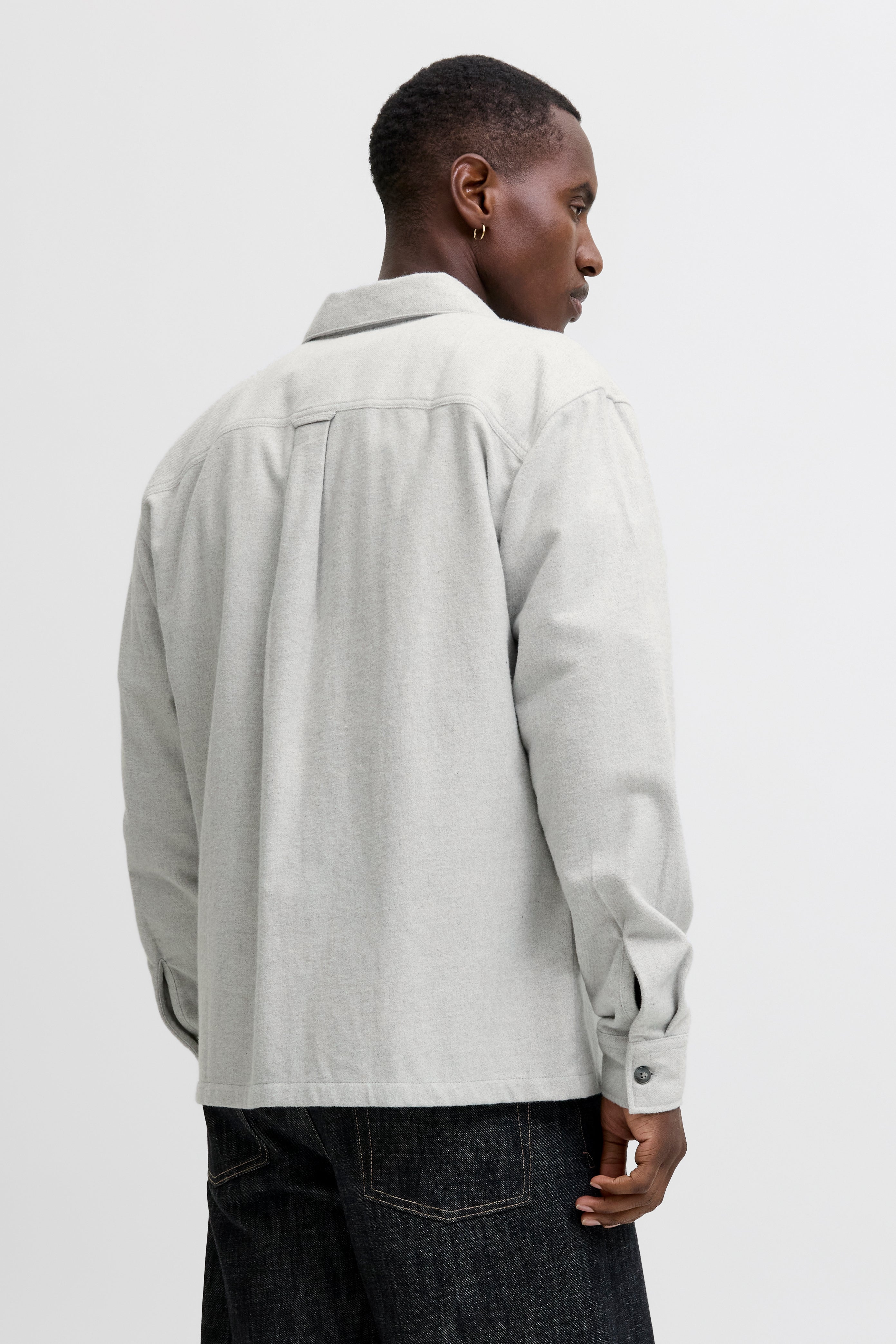 JJEPERFECT Overshirt - Light Grey Melange