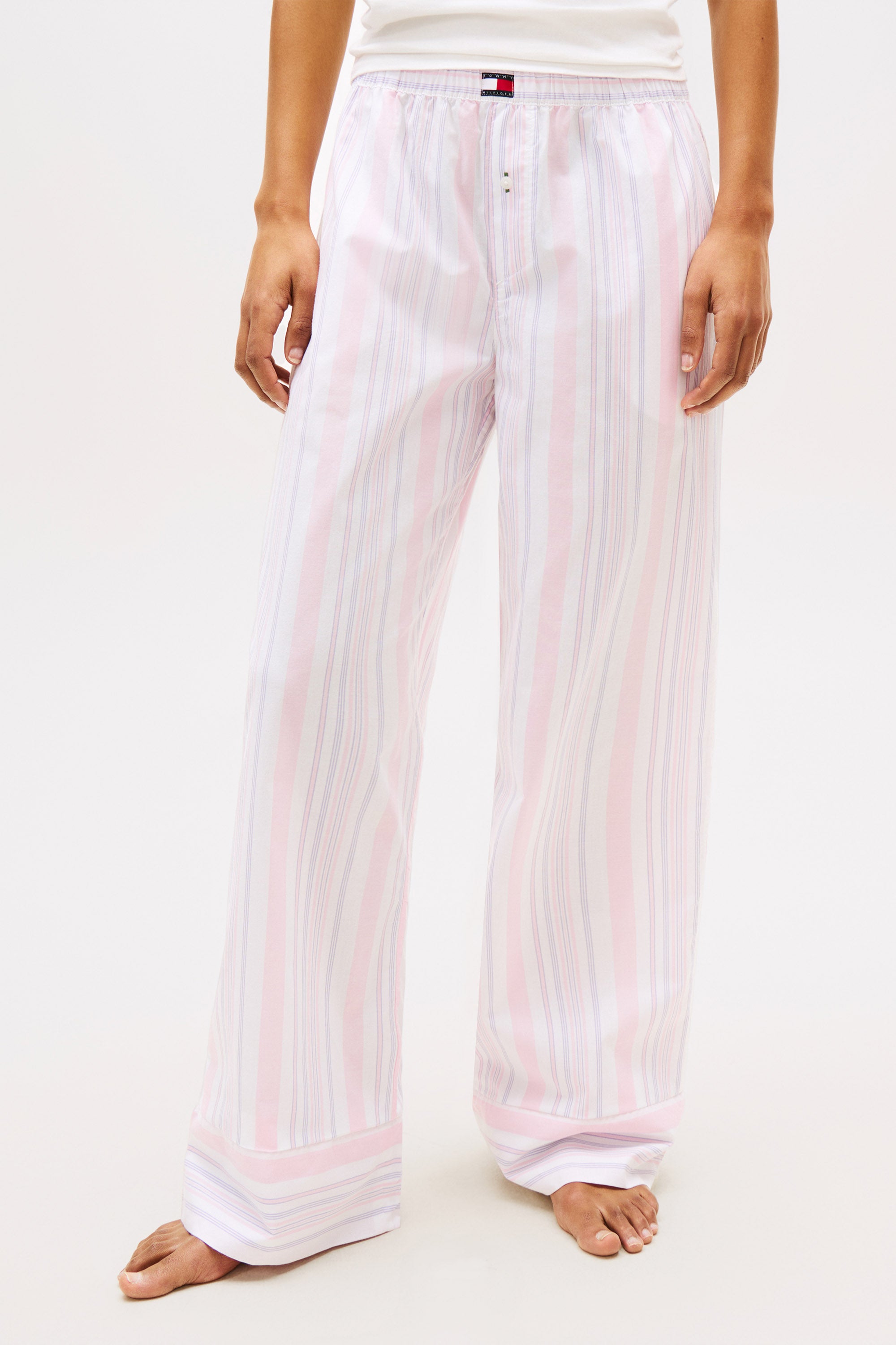 Pyjama-Unterteil - Pink + White