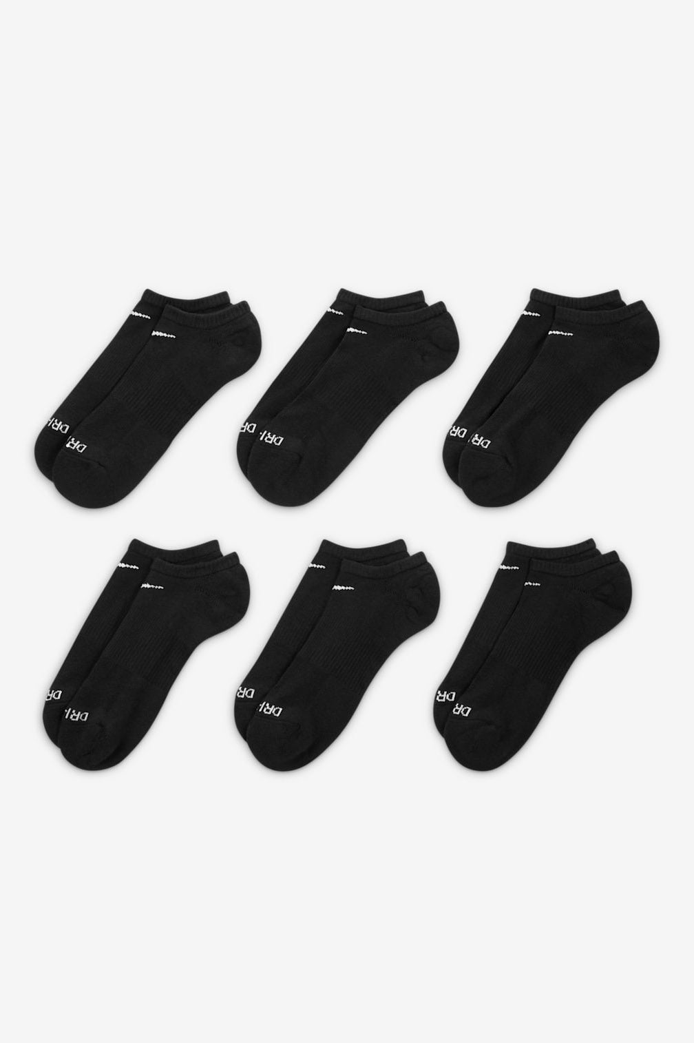 Sechserpack Socken - Black