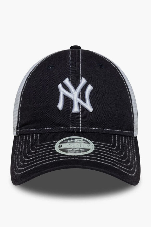 9Twenty Trucker Cap / Strapback - Dark Navy + White